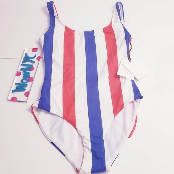 NWT $175 Revolve ONIA | American Stripe Placement - Picture 2 of 10